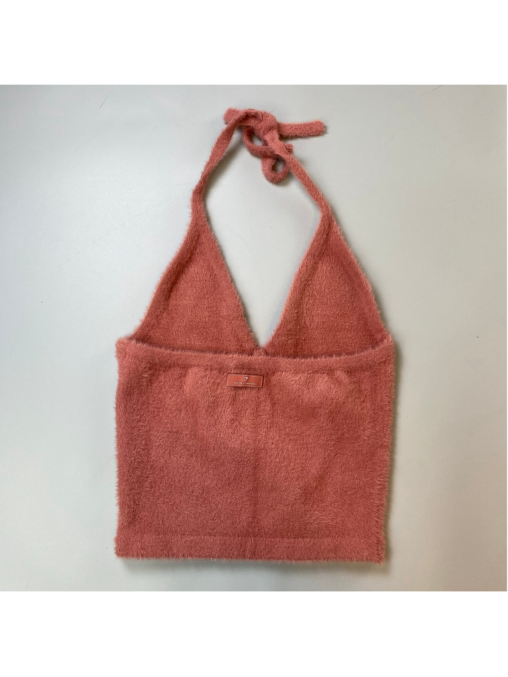 Gymshark Whitney Simmons Pink Fizzy Halter Crop Top Medium Coquette Soft Girl - Picture 2 of 12